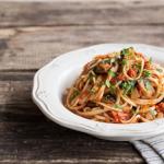 Taste of the Mediterranean: pasta with eggplant and tomato sauces