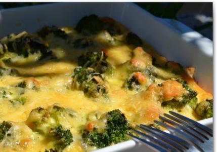 Vegetable casseroles: dietary recipes
